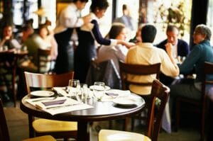 What is a 2-top and 4-top restaurant?